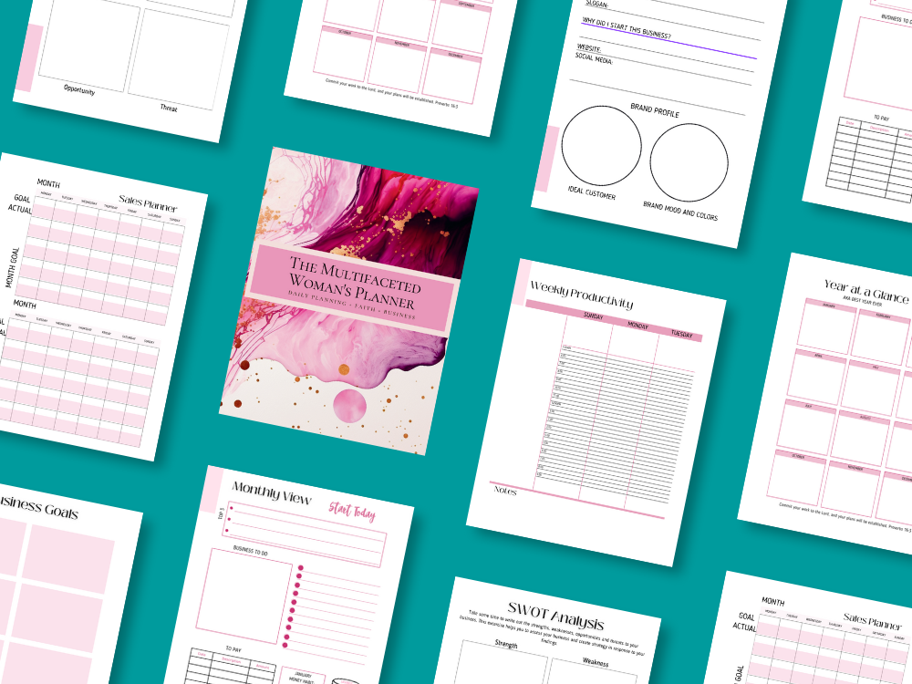 The Multifaceted Woman's Planner: Pink